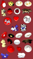 Delcampe - ** LOT  13  BOUTONS  FIGURINES ** - Boutons
