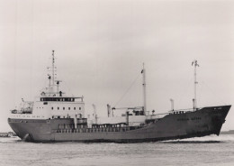 Delcampe - STELLA DUVAL Cargo Ship 1986 Postcard Size Real Photo #SDH644 - Handel