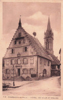 Delcampe - 67 DAMBACH LA VILLE HOTEL DE VILLE ET EGLISE - Dambach-la-ville