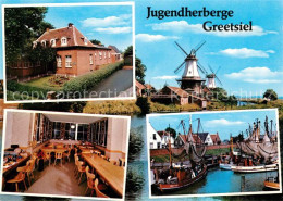 Delcampe - Krummhoern Jugendherberge Greetsiel Speisesaal Muehlen Yachthafen - Krummhörn
