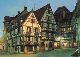 Delcampe - 68 COLMAR LA RUE DES MARCHANDS AU CREPUSCULE - Colmar