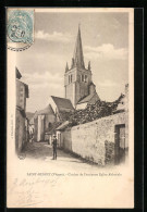 Delcampe - CPA Saint-Benoit, Clocher De L`ancienne Eglise Abbatiale - Saint Benoit