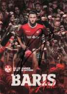Delcampe - Fußball-Autogrammkarte AK Baris Atik 1. FC Kaiserslautern 17-18 Frankenthal (Pfalz) Sturm Graz Dynamo Dresden Magdeburg - Autógrafos