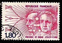 Delcampe - France Poste Obl Yv:2218 Mi:2347 Frédéric & Irène Jolio-Curie (TB Cachet Rond) - Autres & Non Classés