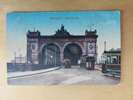 Delcampe - MAnnheim - Rheinbrücke -Straßenbahn Kutsche 1913 - Mannheim