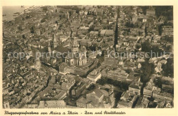 Delcampe - Mainz Rhein Dom Stadttheater Fliegeraufnahme - Mainz