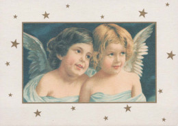 Delcampe - ANGELO Buon Anno Natale Vintage Cartolina CPSM #PAH211 - Engel
