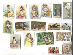 Delcampe - 17 PETITES CARTES TYPE CHROME - Sonstige & Ohne Zuordnung