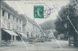 Delcampe - Ci37 Cartolina Maiche Rue Des Halles Hotel  Francia France - Altri & Non Classificati