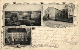 Delcampe - CPA Neumühle Bei Tirschtiegel Ostbrandenburg, Wohnhaus, Mühle, Gesamtansicht - Neumark