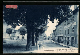 Delcampe - CPA Les Avenières, La Place Et La Grande-Rue - Les Avenières