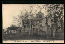 Delcampe - CPA Pont-de-Chéruy, Usine Grammont Et Route De Lyon - Pont-de-Chéruy