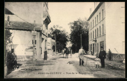 Delcampe - CPA Pont-de-Chéruy, Rue De La Republique - Pont-de-Chéruy