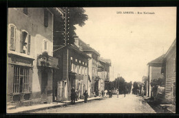Delcampe - CPA Les Abrets, Rue Nationale - Les Abrets