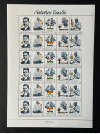 Delcampe - Grenada Martinique 2022 Sheet Planche Bogen Mohandas Mahatma Gandhi India Inde Indien Jawaharlal Nehru Flag Fahne - Grenada (1974-...)