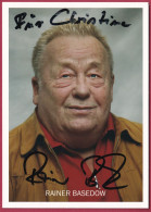Delcampe - Rainer Basedow Autogrammkarte Original Signiert (Nr. 6637) - Attori E Comici 