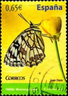 Delcampe - Espagne Poste Obl Yv:4279 Mi:4574 Melanargia Ines (Beau Cachet Rond) - Papillons
