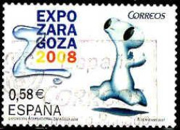 Delcampe - Espagne Poste Obl Yv:3944 Mi:4239 Ed: Expo Zara Goza (Belle Obl.mécanique) - Water