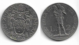 Delcampe - Vaticano 2 Lire 1935 Rara - Vaticano (Ciudad Del)