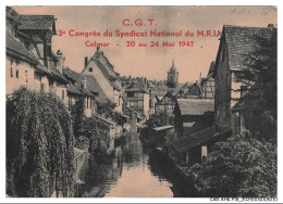 Delcampe - CAR-AHKP18-0996-68 - CACHET OBLITERATION - COLMAR - La Petite-venise - C-g-t - Congrès Du Syndicat - 1947 - Colmar