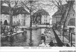 Delcampe - CAR-AAWP9-68-0654 - COLMAR - Sinnbach Mit Unterlindenbad - Colmar