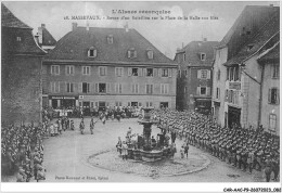 Delcampe - CAR-AACP9-68-0767 - MASSERAUX - Revue D'un Bataillon Sur La Place De La Halle-aux-blés - Pharmacie - Masevaux