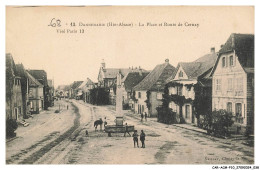 Delcampe - CAR-ACMP10-0754-68 - DANNEMARIE - La Place Et Route De Cernay - Dannemarie