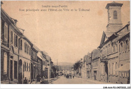 Delcampe - CAR-AAAP11-68-0837 - SOULTZ-SOUS-FORET - Rue Principale Avec L'hôtel-de-ville Et Le Tribunal - Soultz