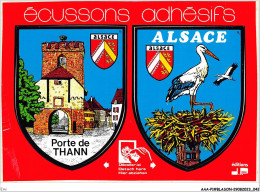 Delcampe - EMI-AAAP1-0022-68 - ECUSSONS ADHESIF - ALSACE - PORTE DE THANN - Thann