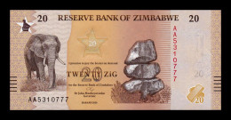 Delcampe - Zimbabwe 20 Zig Elefante 2026 Pick 116 New Sc Unc - Zimbabwe