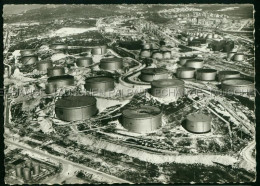 Delcampe - Martigues Lavera En Avion Vue Sur Les Bacs Usine Petrochimie SHELL ESSO BP FINA TEXACO 13 Bouches-du-Rhône France - Martigues