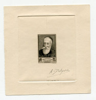 Delcampe - !!! EPREUVE D'ARTISTE DU N°343 ANATOLE FRANCE EN NOIR, SIGNEE PAR LE GRAVEUR - Artist Proofs