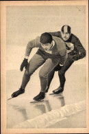Delcampe - Sammelbild Olympia 1932 Bild Nr. 105, 500m Schnelllauf, Eddie Shea - Ohne Zuordnung