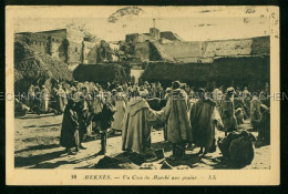 Delcampe - Meknes TIMBRE Marche Aux Grains Un Coin Flamme Casablanca Maroc - Meknes