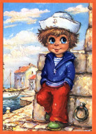 Delcampe - GAMINS Par Michel Thomas LE PORT N° 154  1975 Illustrateur Enfants Carte Vierge TBE - Thomas