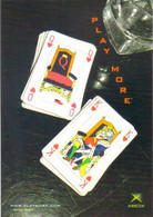 Delcampe - Carte Postale "Cart'Com" (2002) - La XBOX Révolutionne Le Monde Du Jeu (jeu De Cartes) Play More (jeu Vidéo) - Pubblicitari
