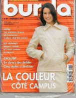 Delcampe - Tendances Mode BURDA N°21 - Septembre 2001 Neuf Dans Son Emballage D'origine Les Matières Douces De L'automne - Moda