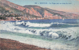 Delcampe - 6 MENTON LA PLAGE - Menton