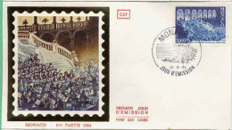 Delcampe - Monaco Fdc Yv:1429 Mi:1633 Concerts Du Palais Princier (TB Cachet à Date) Fdc 10-5-84 - Musik