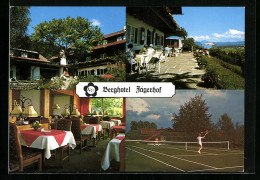 Delcampe - AK Isny /Allgäu, Berghotel Jägerhof, Tennisplatz - Isny
