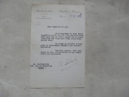 Delcampe - CORRESPONDANCE Reçue Par Georges-Dreyfus RAFFALOVICH - Ministère De L'Air - Documenti Storici