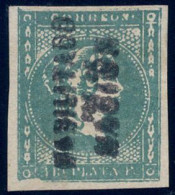 Delcampe - ESPAÑA/FILIPINAS 1864 - Edifil#20Dh - (Variedad: Doble Sobrecarga) - ¡RARO! - Philippinen