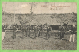 Delcampe - TOU124   CPA    SAIGON - Tirailleurs Annamites à L'exercice  1906   ++++++++++++ - Vietnam