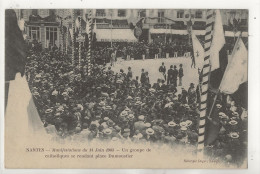 Delcampe - Nantes (44) : Scène De Manifestation Arrivée Des Ctholiques Place Dumoustier En 1903 (animé) PF. - Nantes