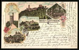 Delcampe - Lithographie Göttingen, Hardenberg, Bismarcksturm, Hanstein - Göttingen