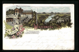 Delcampe - Lithographie Bad Schandau, Hotel Auf Dem Grossen Winterberg - Bad Schandau