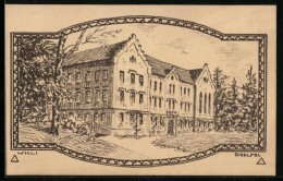 Delcampe - Künstler-AK Coburg, Blick Zur Oberrealschule - Coburg