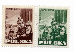 Delcampe - Poland - The 13th International Motocross Races In The Tatra Mountains, 1955 - MNH Unused Series - Neufs