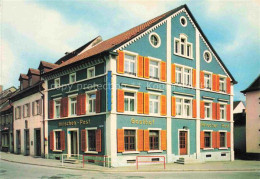 Delcampe - Elzach Emmendingen BW Gasthof-Hirschen-Post Gasthaus Fassade Holzlaeden Strassen - Elzach