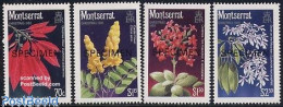 Delcampe - Montserrat 1986 Christmas 4v SPECIMEN, Mint NH, Nature - Religion - Flowers & Plants - Christmas - Noël